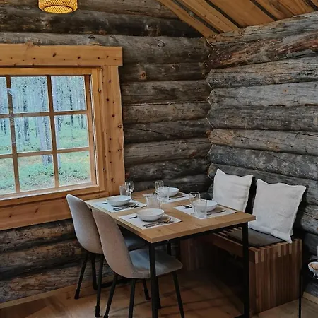 Nyaraló Norcota- Blockhaus Mit Auroraskylight Inari
