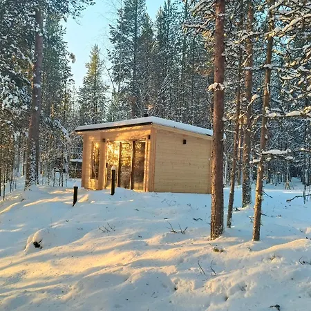 Nyaraló Norcota- Blockhaus Mit Auroraskylight Inari